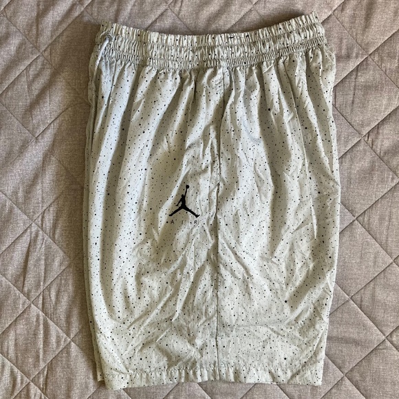 Nike Air Jordan Jumpman Shorts Mens 2XL Gray Black Cement 10” Baggy Nylon - Picture 4 of 11